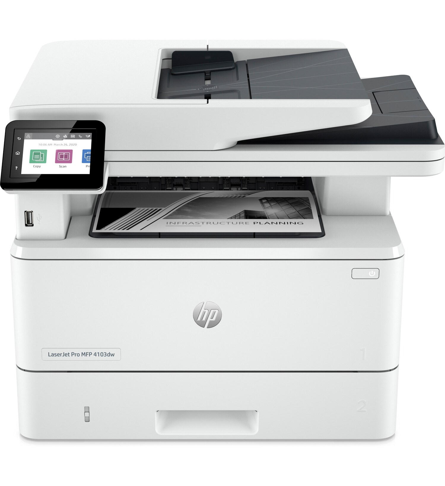 Impresora Multifunción HP LaserJet Pro 4103FDW 2Z629A – 1200 X 1200 DPI – 40 Ppm, 80000 Páginas Por Mes