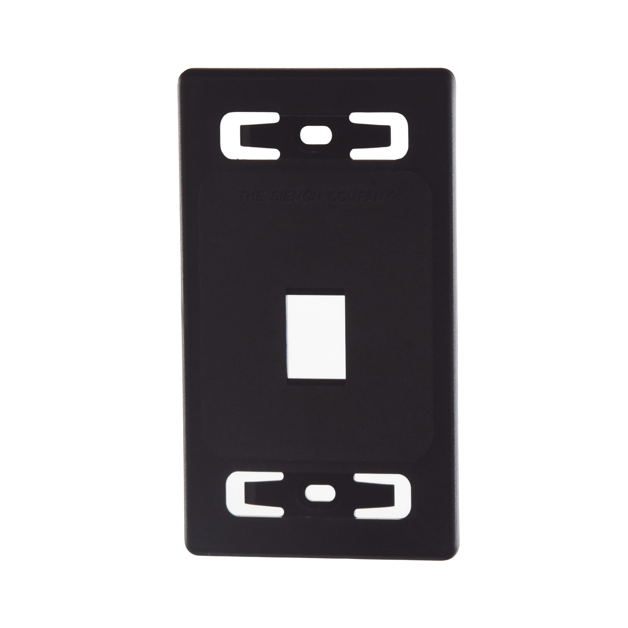 SIEMON MX-FP-S-01-01 Placa de pared modular MAX, de 1 salida, Color Negro