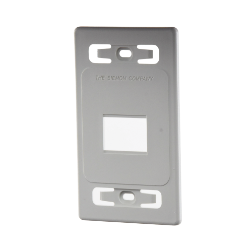 SIEMON MX-FP-S-02-02 Placa de pared modular MAX, de 2 salidas, color blanco