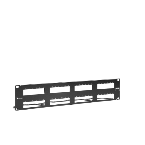 SIEMON MX-PNL-48-C PATCH PANEL MAX VACIO ID VERTICAL UTP 48 PTOS PLANO 2U NEGRO