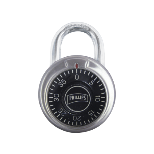 PHILLIPS-ASSA ABLOY MX2244 Candado de Combinación, No Requiere Llave, Color Negro.