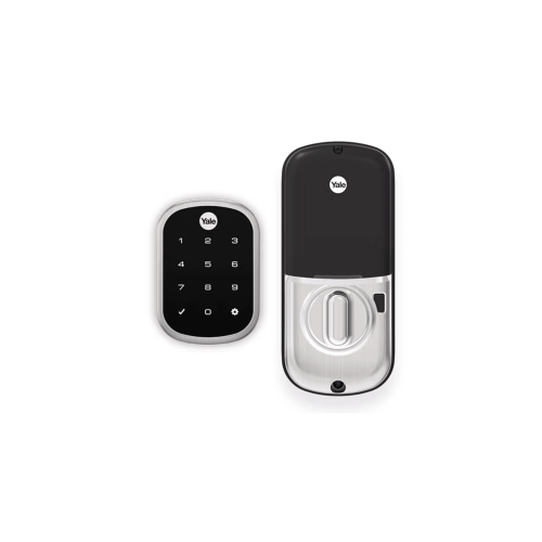 YALE-ASSA ABLOY MX89999 Cerradura Digital YRD256, Mecanismo de Embutir, Control Remoto con Yale Connect, Compatibilidad Zigbee y Z-Wave Plus, Aplicaciones Alexa y Google Home, Para Puertas de 35mm a 55mm, Uso Residencial y Comercial