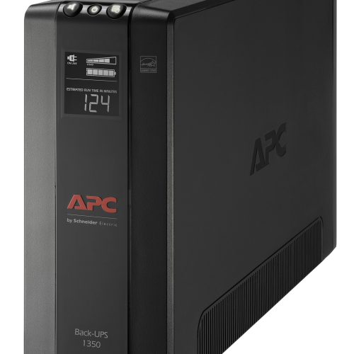 No Break Capacidad 1350 VA – 810 W, 120 V Con APC BX1350M-LM60, 1350 VA, 810 W, 16 H, Negro, Industrial Y Oficina