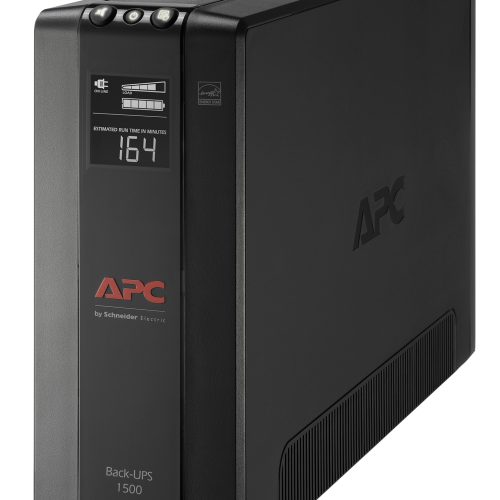No Break Capacidad 1500 VA – 900 W, 120 V Con APC BX1500M-LM60, 1500 VA, 900 W, 16 H, Negro, Industrial Y Oficina