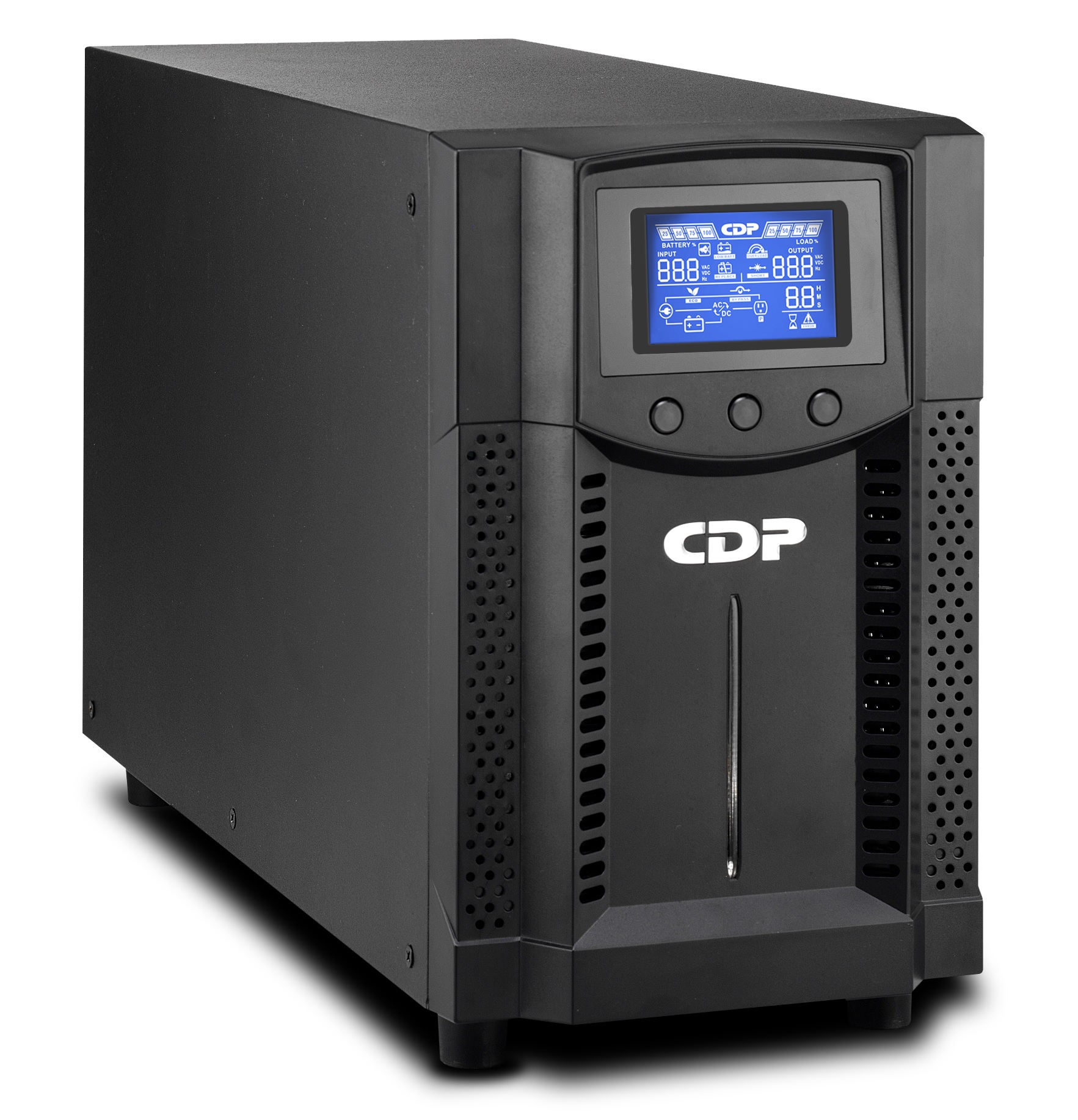 No-Break CDP UPO11-1 1000VA/900W FP 0.9 Online UPS Torre – LCD 120 Vac