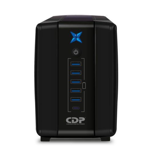 No-Break CDP R-UPR758 750VA/375W UPS Interactiva AVR 8 Salidas – 300 Julios, 120 Vac