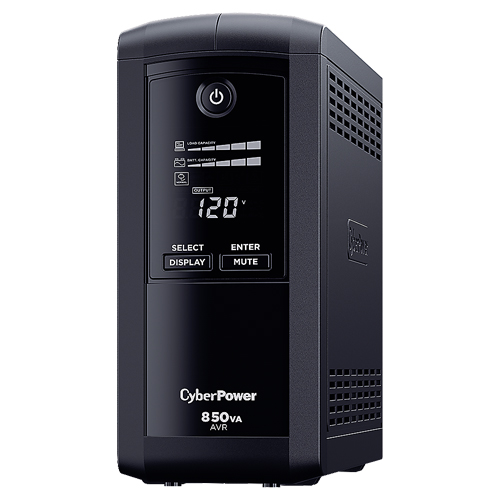 No-Break CyberPower CP850AVRLCD – 850 VA, 510 W, 8 H, Hogar Y Oficina