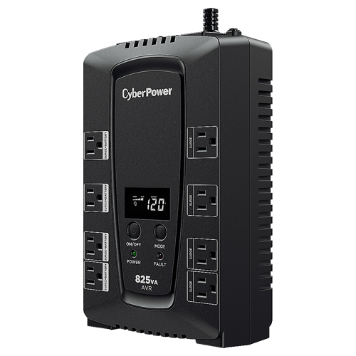 No-Break CyberPower CP825AVRLCDa – 825 VA, 450 W, 8 H, Hogar Y Oficina