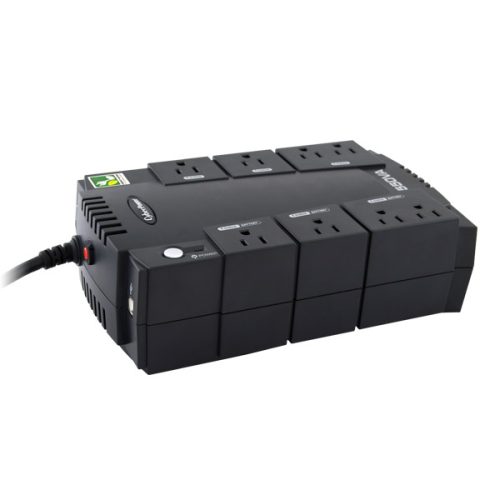 No-Break CyberPower CP550SLG – 550 VA, 330 W, 8 H, Negro, Hogar Y Oficina