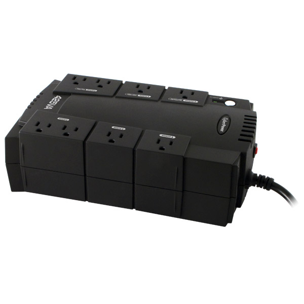 No-Break CyberPower CP425SLG – 425 VA, 255 W, 8 H, Negro, Hogar Y Oficina
