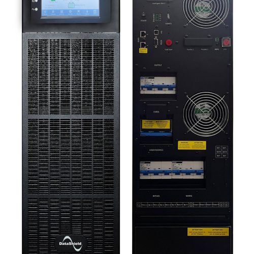 No-Break DATASHIELD OL-20 KVA 33 – 20000 VA, 20000 W, Negro, Industrial Y Oficina