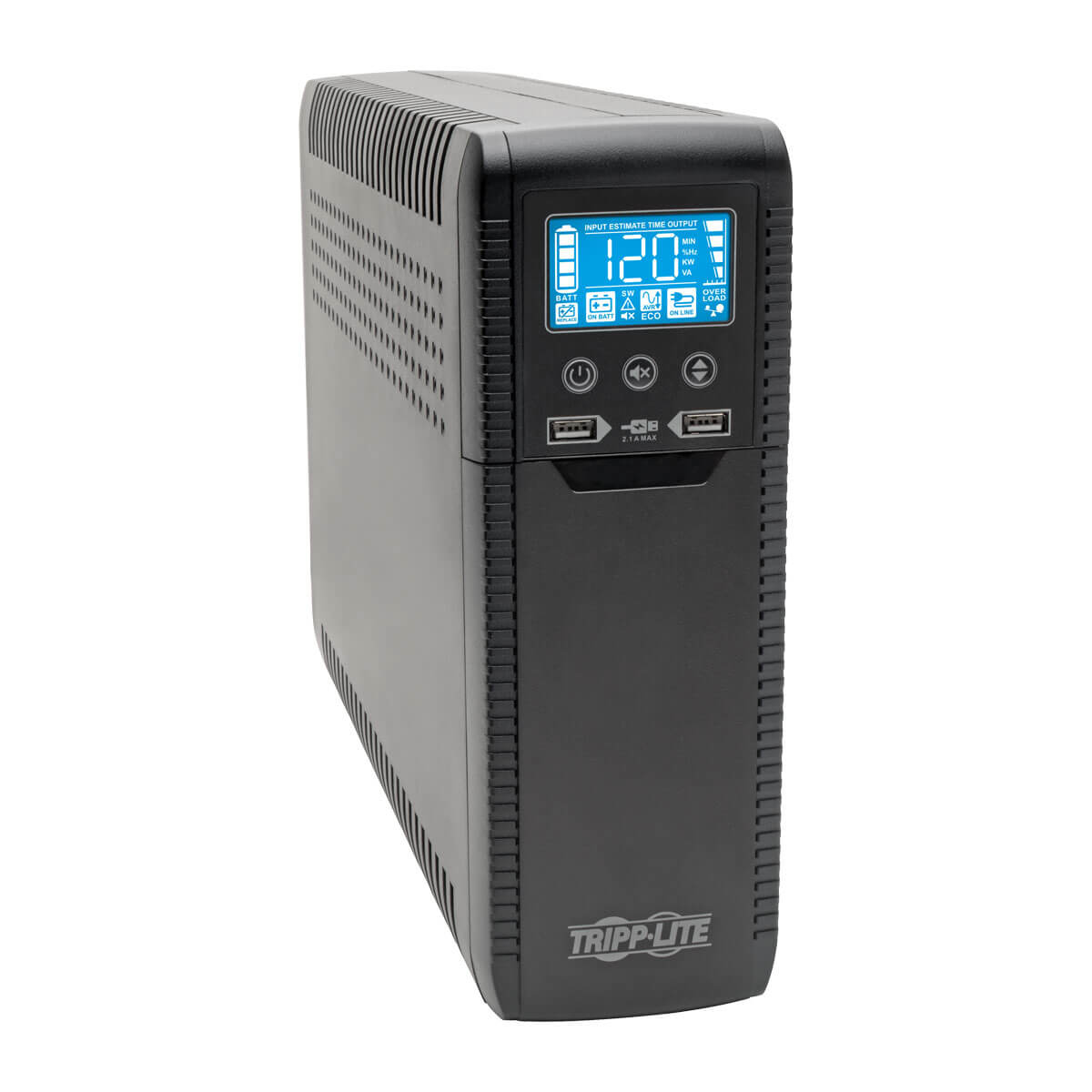 UPS Interactivo Con USB ECO1500LCD 1440VA/900 TRIPP-LITE ECO1500LCD – 1440 VA, 900 W, 7 H, Negro, Hogar Y Oficina