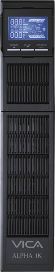 UPS Online Doble Conversión Monofasico Rack ALPHA 1K 1000VA/1000W – 8 NEMA 5-15R Protegidos, Entrada 5/15P Voltaje 55/150V, Salida 100/110/115/120/127V