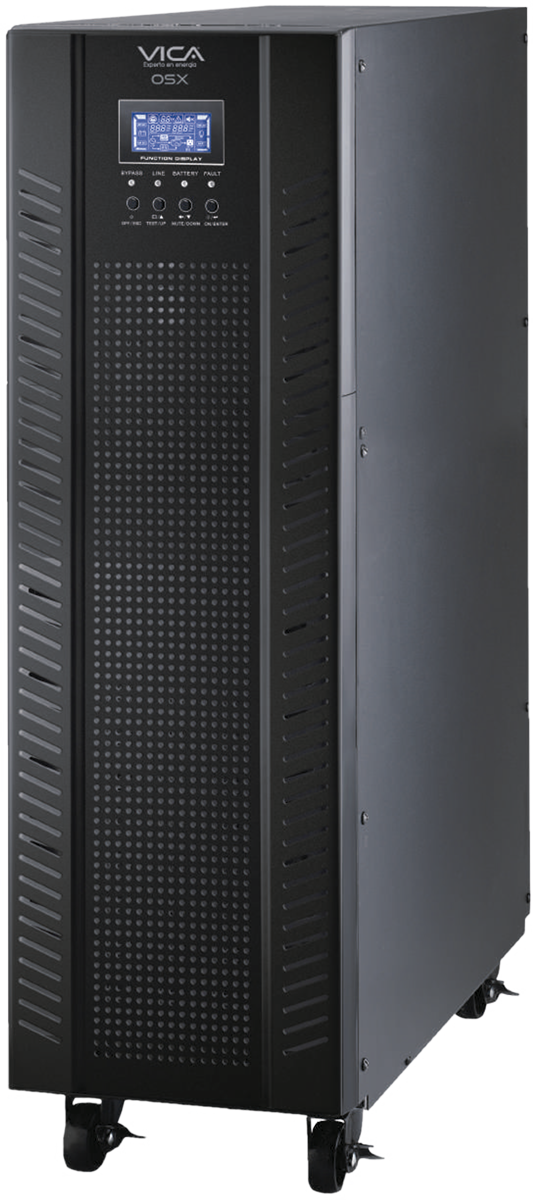 UPS Online Doble Conversión Trifásico Torre OSX 6K 6KVA/6KW – Entrada 220V 3F+ N+TF, Salida Config. 208/120, 22 /127Vac 3F+N+TF, SNMP/USB/RS-232