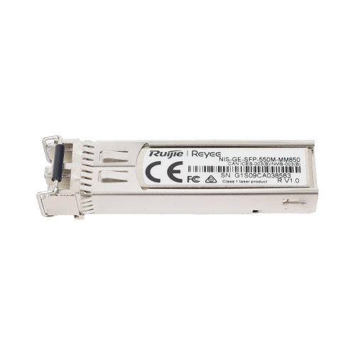RUIJIE NIS-GE-SFP-550M-MM850 Transceptor Industrial LC Multimodo SFP 1G, hasta 550 Metros, Longitud de Onda 850 nm, soporta Temperaturas de -40° a 85° C