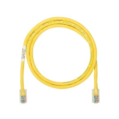 PANDUIT NK5EPC5YLY Cable de parcheo UTP Categoría 5e, con plug modular en cada extremo – 1.5 m. – Amarillo