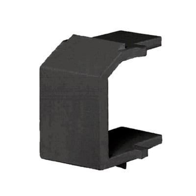 PANDUIT NKBMBL-X Módulo de tapa ciega (Inserto Ciego), Tipo Keystone, Color Negro, 1 Pieza