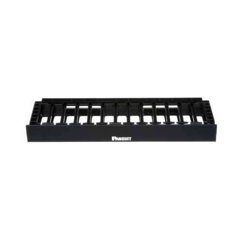 PANDUIT NMF1 Organizador de Cables Horizontal NetManager de Alta Densidad, Sencillo (Solo Frontal), Para Rack de 19in, 1UR