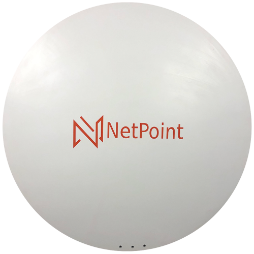 NetPoint NP64 Antena Direccional, 4 ft, 5.9-7 GHz, Ganancia 36 dBi, SLANT de 45 ° y 90°, Ideal para radios 4600 (C060940C121C), Incluye Jumpers con conector N-Macho a RPSMA, montaje y radomo incluido.