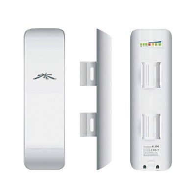 UBIQUITI NSM2 NanoStation airMAX M2 CPE, hasta 150 Mbps, frecuencia 2 GHz (2412-2462 MHz) con antena integrada de 11 dBi