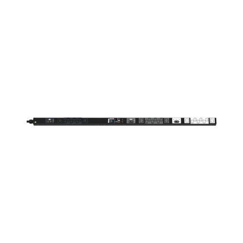 PANDUIT P24D01G PDU Monitoreable (MI) para Distribución de Energía, Enchufe de Entrada NEMA L21-30P, Con 18 Salidas C13 y 6 C19, de Instalación Vertical, 208 Vca, 30 Amp