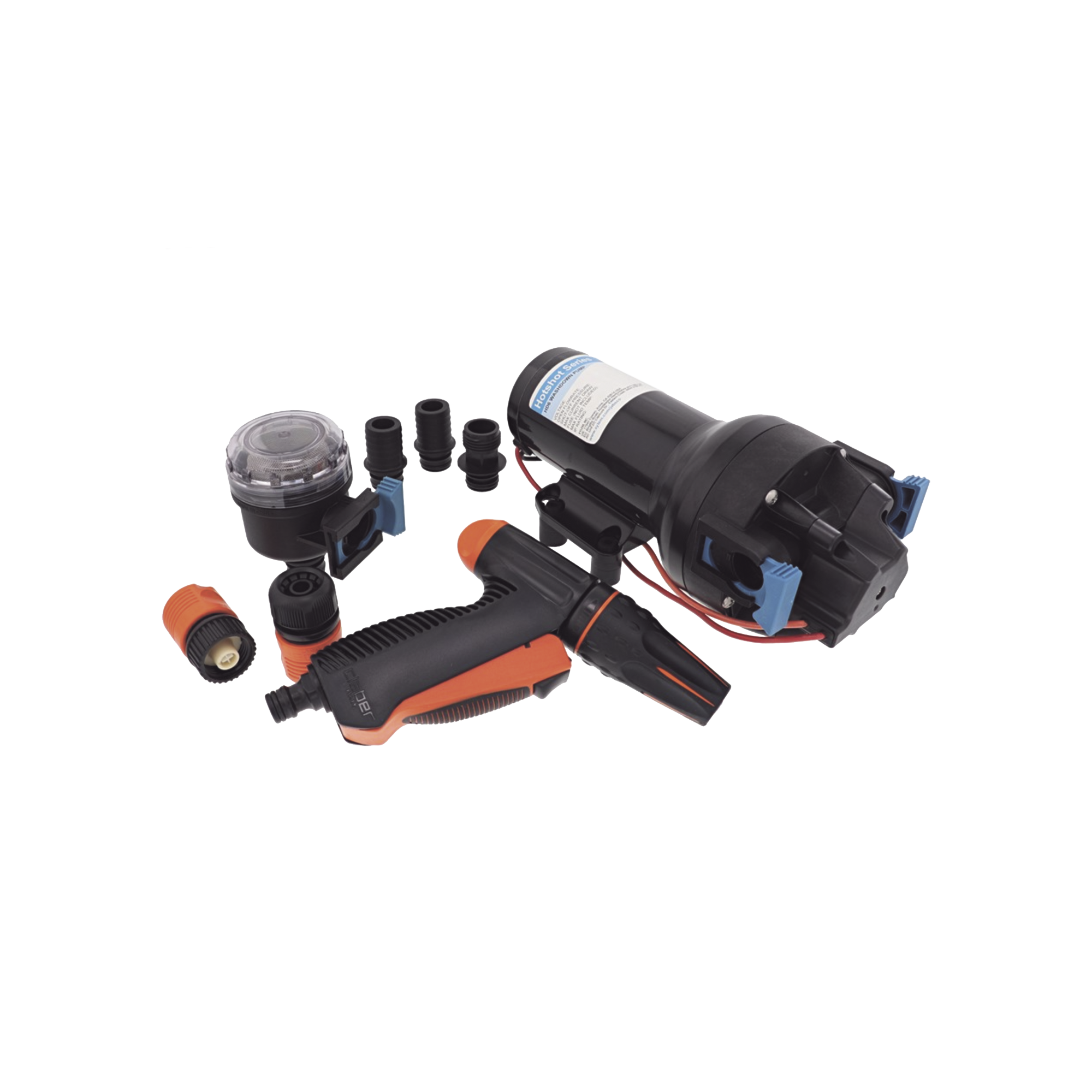 JABSCO P501J-119N-3A Bomba de lavado de alta presión y alto caudal HotShot HD5 de 12 Vcd, 19LPM, 5GPM, 70 PSI