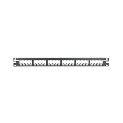 PANEL DE PARCHEO MODULAR PANDUIT CAT6, 24 PUERTOS MINI-COM, 1U, NEGRO, CP24BLY