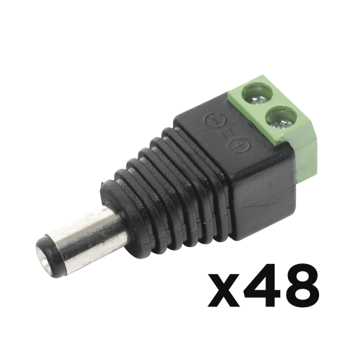 EPCOM POWERLINE PAQ48JR52 KIT DE 48 CONECTORES MACHO JR52 PARA ALIMENTACIÓN A 12 Vcc