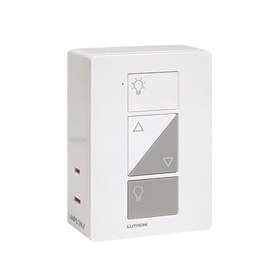 LUTRON CASETA WIRELESS PD3PCLWH (Caseta Wireless) Adaptador inteligente para tomacorriente, seleccione 1 de las 3 funciones, atenuador, apagador ó repetidor señal inalámbrica Lutron. 100W LED, 300W INC/HAL