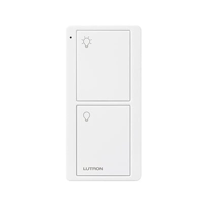 LUTRON ELECTRONICS PJ22BGWHL01 Control remoto PICO 2 botones encender, apagar, complemente con un switch on/off, Caseta, RA2, RadioRa2