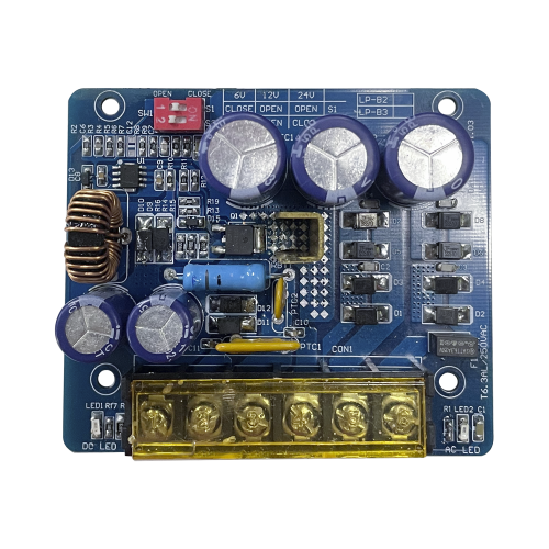 EPCOM POWERLINE PL-B3 6 o 12 o 24 Vcc @ 4 A, Fuente tipo tarjeta/ 1 salida, requiere transformador de entrada, capacidad de baterías, baterías no incluidas.