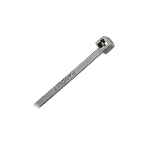 PANDUIT PLT3I-M8 Cincho de Nylon 6.6, Color Gris, 290 mm largo x 3.7mm ancho, sección transversal intermedia, 1000pz