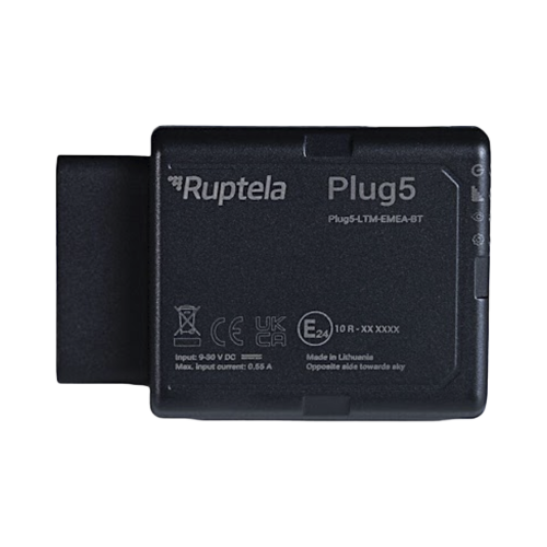RUPTELA PLUG5 Rastreador localizador avanzado, Conexion por OBD/ BLE 5.0, LTM CAT4/ lectura de OBD, CAN y LCV