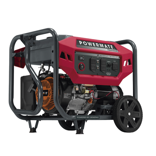 POWERMATE PM9400E Generador Inversor Portátil a Gasolina, 7.5 kW, 120/240Vca, Arranque Manual