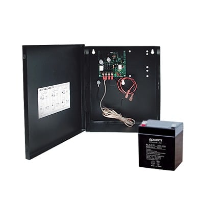 EPCOM POWERLINE PRO-12V-1AK Fuente de 12 Vcc/1A para Control de Acceso con Batería Incluida LK5.512