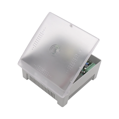 EPCOM POWERLINE PS12DC4PBK Fuente de Alimentación con Gabinete de 4 Salidas de 11 – 15 Vcc, 5 Amper, Soporta Batería de Respaldo, Voltaje de Entrada: 96 – 264 Vca, Soporta Protección contra Sobrecorriente de Salida, Protección contra Cortocircuito /