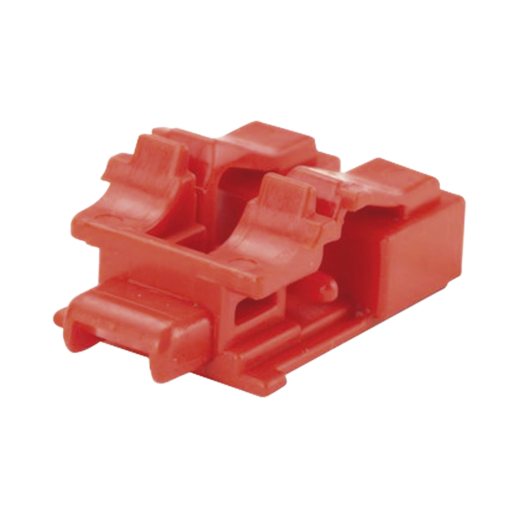 PANDUIT PSL-LCAB Kit de 10 Dispositivos para Bloquear Puertos de Fibra Óptica LC Duplex, Color Rojo, Incluye Llave de Extracción