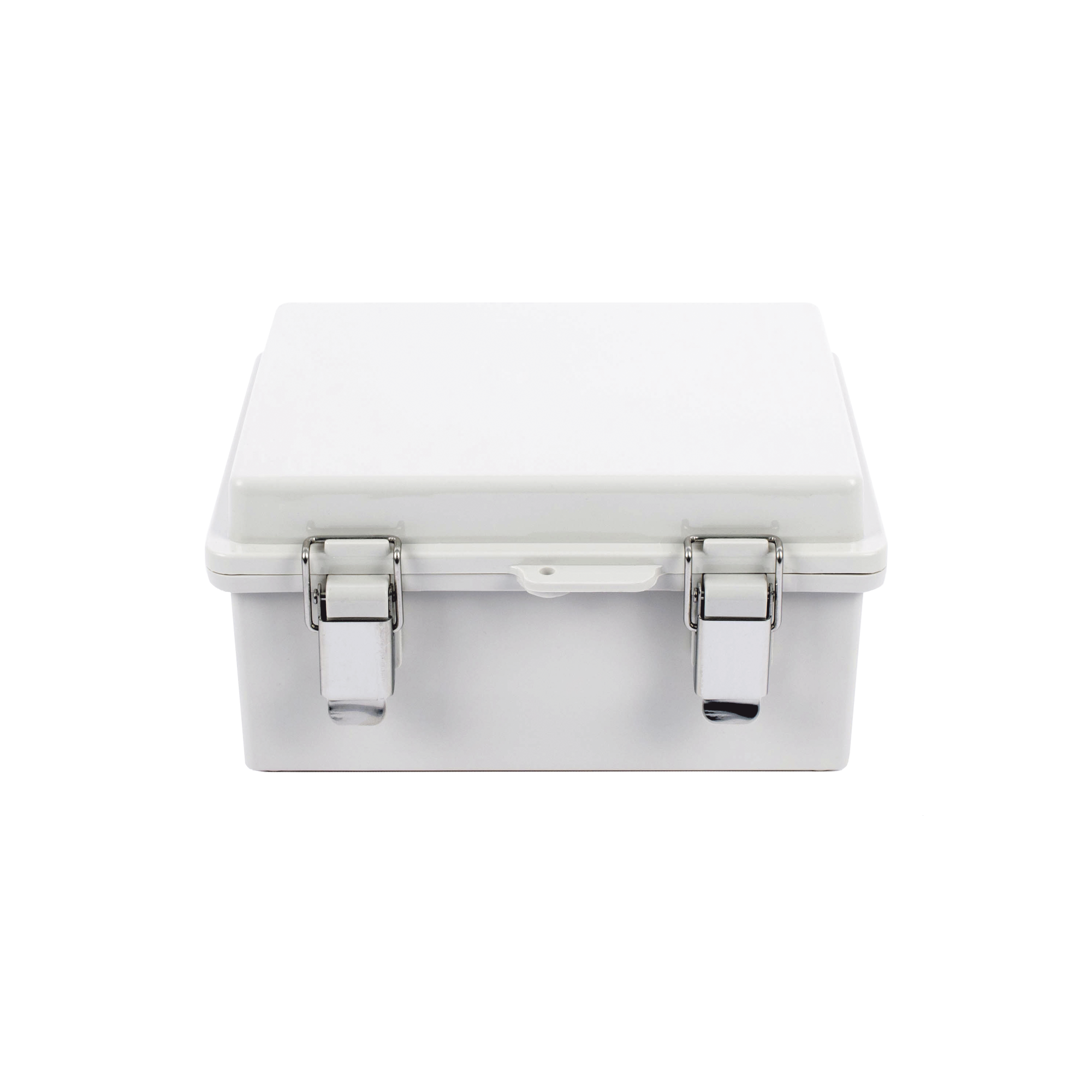 PRECISION PST-1722-11E Gabinete de Plástico ABS, Uso en Intemperie IP66 (170 x 220 x 110 mm) Cierre por broche Inoxidable y Permite Cerrado con Candado y Llave (Perno 5mm) No Incluido