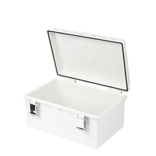 PRECISION PST-1929-14E Gabinete de Plástico ABS, Uso en Intemperie IP66 (190 x 290 x 140 mm) cierre por broche Inoxidable y Permite Cerrado con Candado y Llave (Perno 5mm) No Incluido