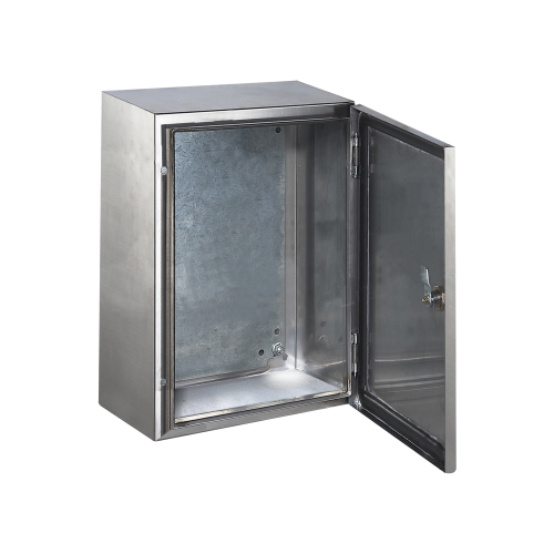 PRECISION PST-406025-INOX-B Gabinete de Acero Inoxidable IP66 Uso en Intemperie (400 x 600 x 250 mm) con Placa Interna Galvanizada.