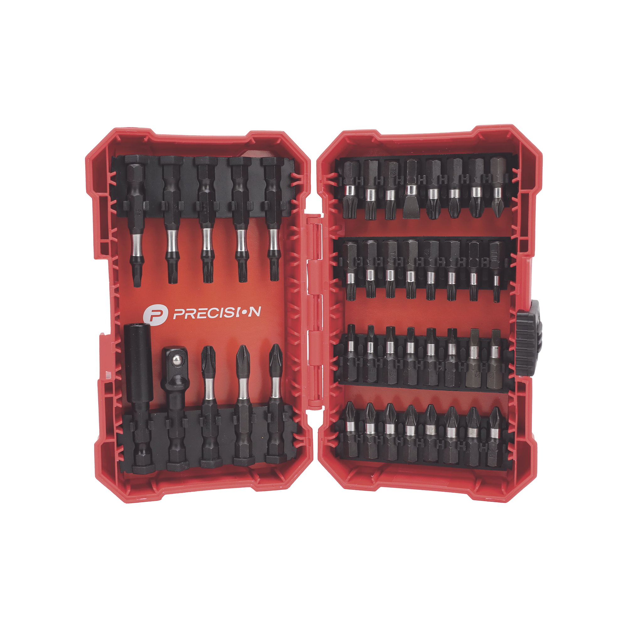 PRECISION PST-C010-01 Juego de 42 Puntas para Taladro + Estuche (Entrada Hex. 1/4″)