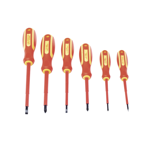 PRECISION PST-H020-01 Juego de 6 desarmadores Aislados Bicolor 1000v