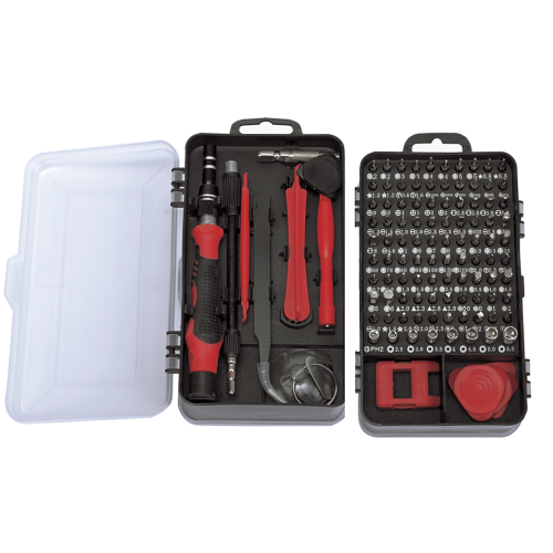 PRECISION PST-H020-04 Juego de Reparación de Pantallas o Dispositivos Electrónicos de Uso Fino con 115 piezas con Estuche de Almacenaje.