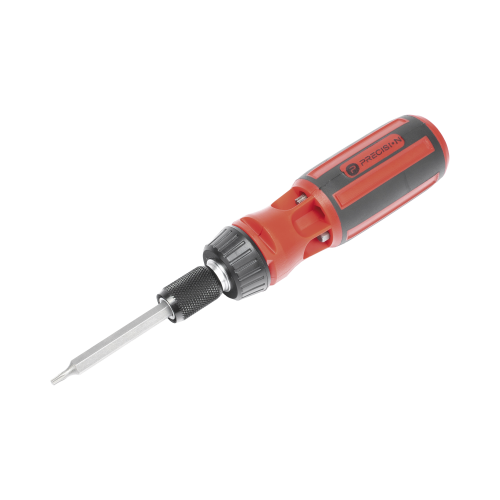 PRECISION PST-H020-06 Desarmador 6 en 1 con Mango de Agarre Plástico (Torx de Seguridad #10 y #20, Hexagonal #5, PH0, PH2, Plana #5)
