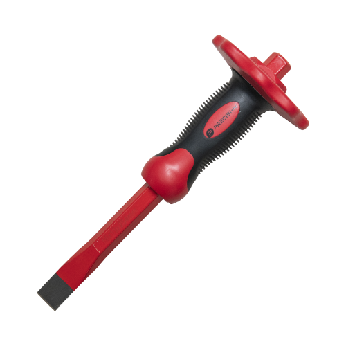 PRECISION PST-H04-003 Cincel de Punta Plana con Protección para las Manos de 19x16x250mm