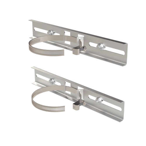 PRECISION PST-MOUNT-POLE-V3 Montaje de Metal Galvanizado para Poste Universal para Gabinetes de Ancho Hasta 30 cm.