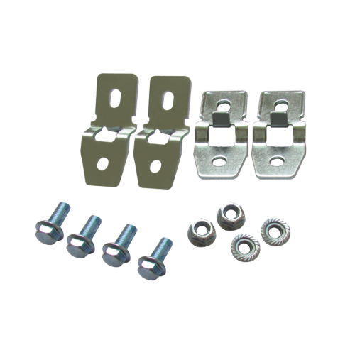 PRECISION PST-WC-010 Juego de 4 Pestañas Metálicas para Fijación a Pared de Gabinetes Línea PST. Incluye tornillo y tuerca.