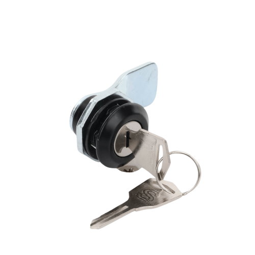 PRECISION PST407N Cerradura con Paleta Metálica con 2 llaves para Gabinetes de Acero.