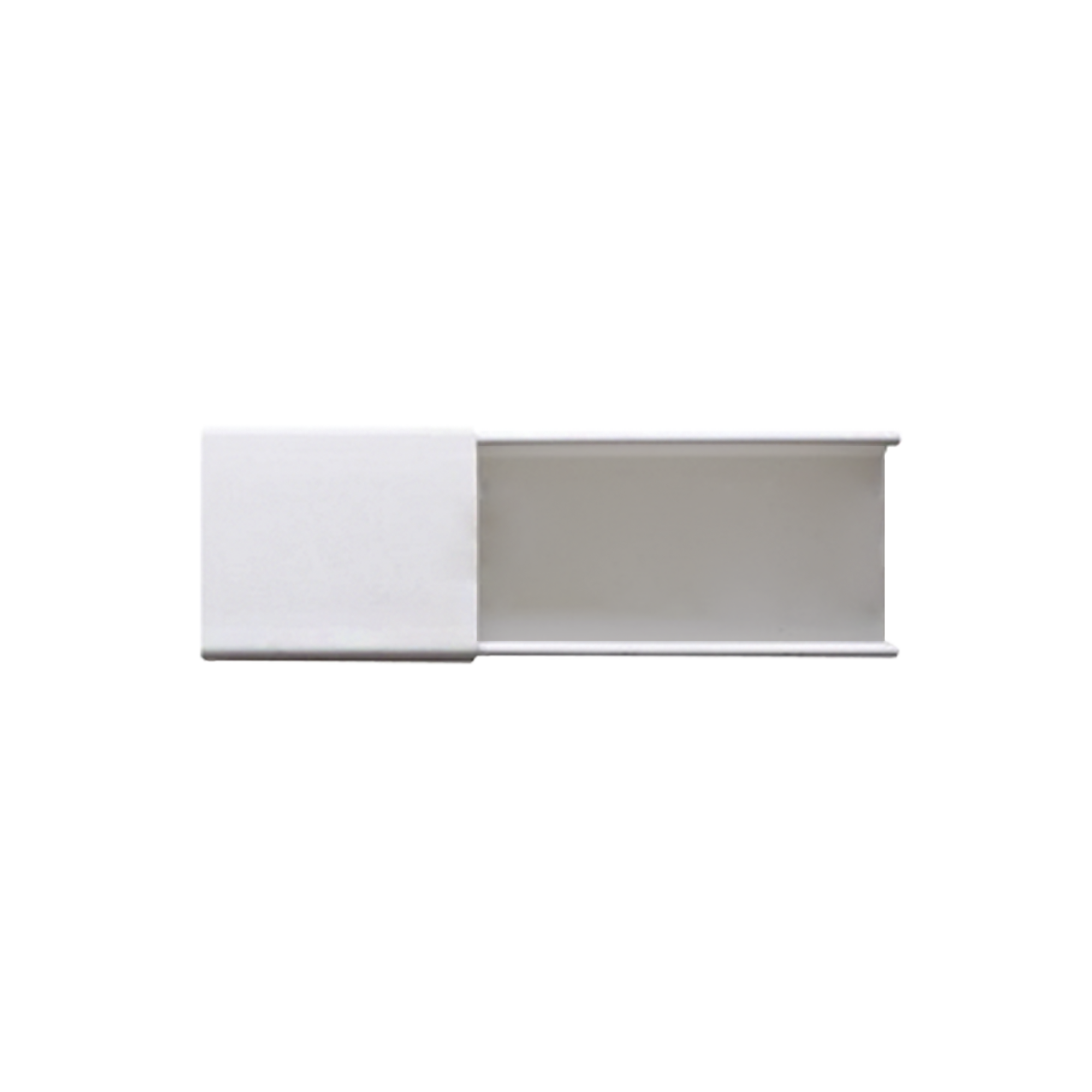 THORSMAN PT-48-SD Canaleta blanca sin división, de PVC auto extinguible, 48 x 16 x tramo 2.5m (6101-01260