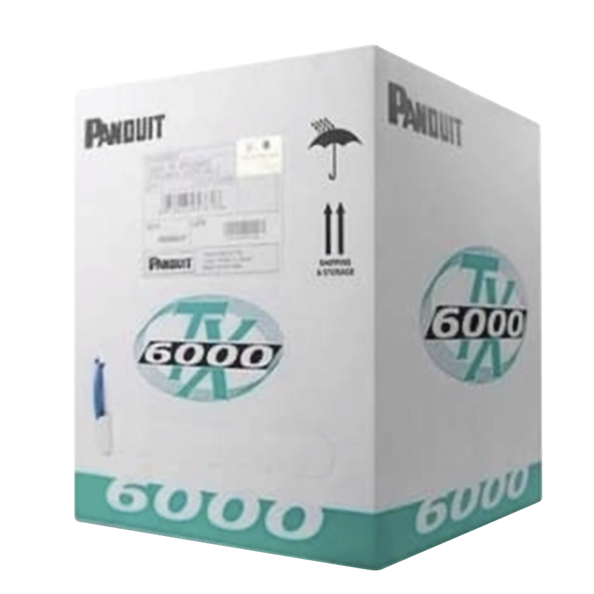 PANDUIT PUC6004RD-FE Bobina de Cable UTP 305 m. de Cobre, TX6000™ PanNet, Reelex, Rojo, Categoría 6 Mejorado (23 AWG), PVC (CM), de 4 pares